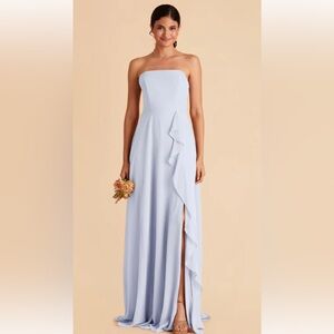 Birdy Grey Light Blue Strapless Dress